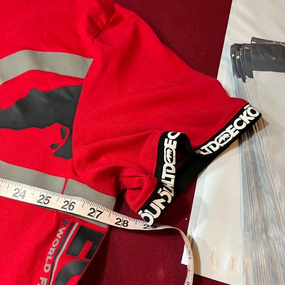 Ecko Unltd RED black white SPELLOUT T Shirt World Famous Rhino Brand men 2XL Art - Picture 14 of 16